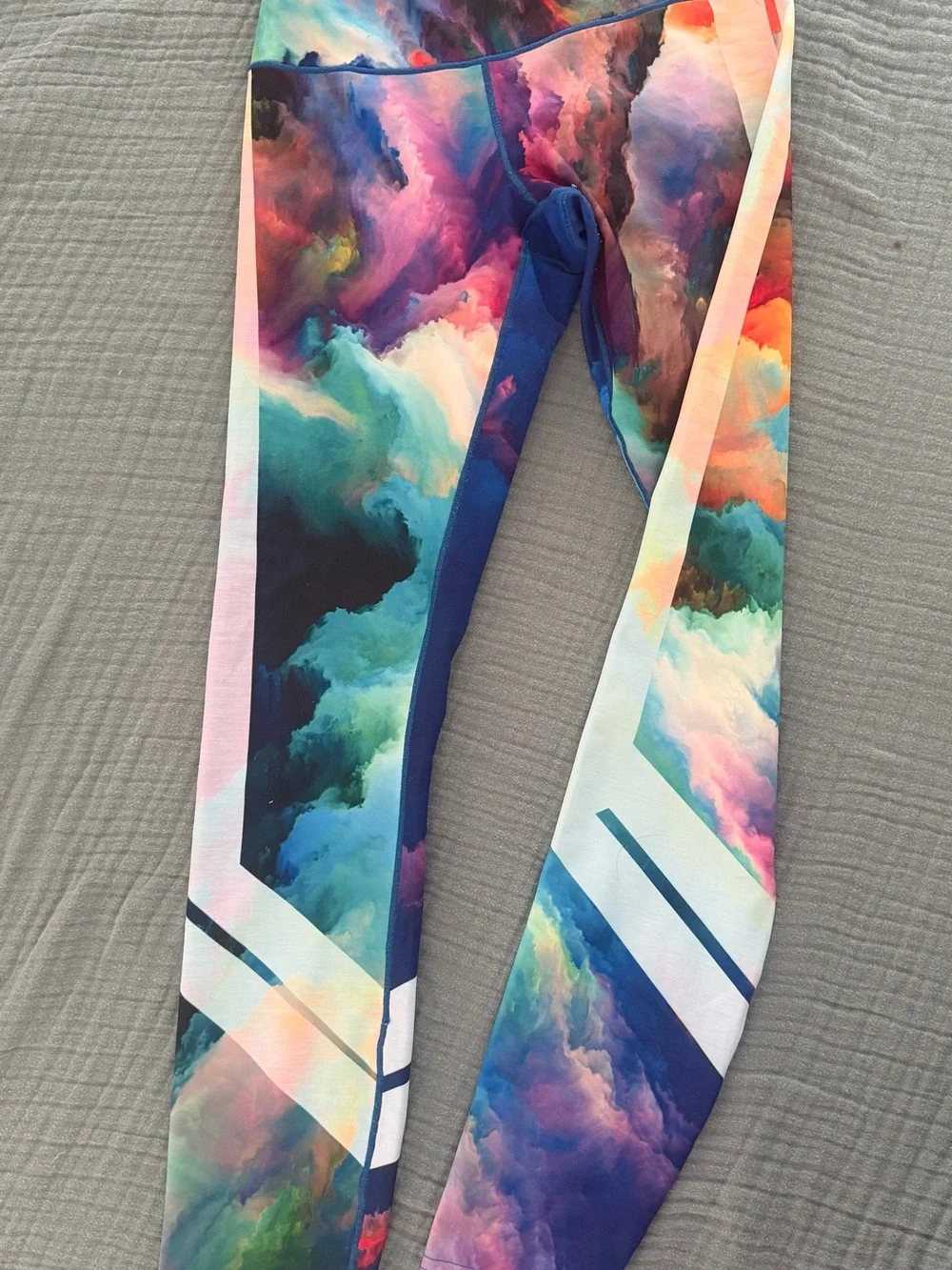 Watercolor Yoga Pants - Picture 4 of 5